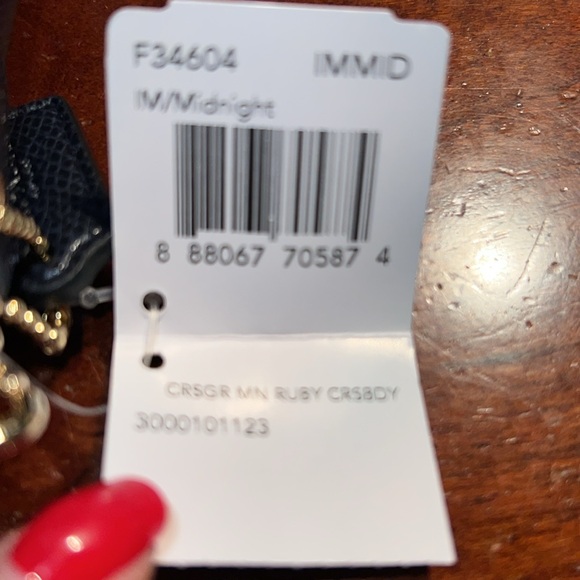 NWT Coach F34604 Mini Ruby Crossbody NWT Midnight - Picture 8 of 8